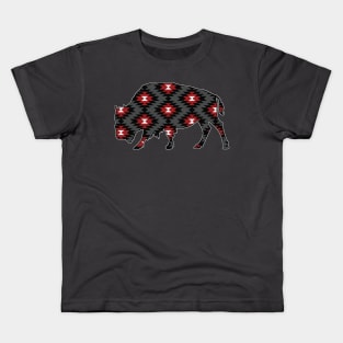 Bison Pattern - 1 Kids T-Shirt